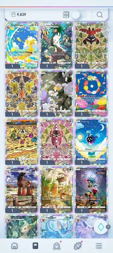 Pokémon TCG Pocket Accounts EN 9,8K Card|156 EX|3 Crown [Roaring Moon,Celebi,S image 11