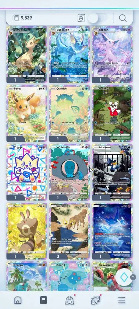 Pokémon TCG Pocket Accounts EN 9,8K Card|156 EX|3 Crown [Roaring Moon,Celebi,S image 12