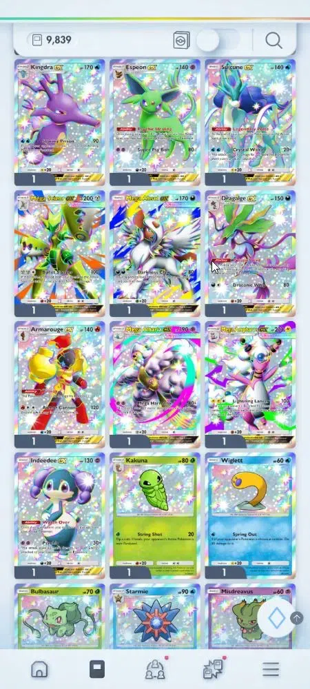 Pokémon TCG Pocket Accounts EN 9,8K Card|156 EX|3 Crown [Roaring Moon,Celebi,S image 2