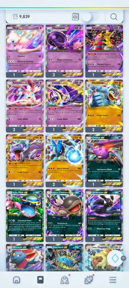 Pokémon TCG Pocket Accounts EN 9,8K Card|156 EX|3 Crown [Roaring Moon,Celebi,S image 20