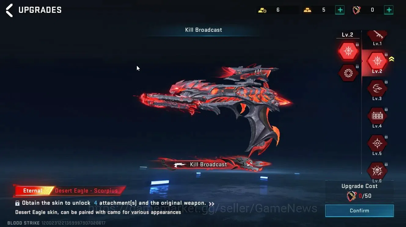 Blood Strike Accounts Collab Skin ASIA|ETERNAL DEagle Lv2|Collab TOKREV [JACK, MCX,FN2000]| ULTRA [ETHAN, RAN,M4A1 17