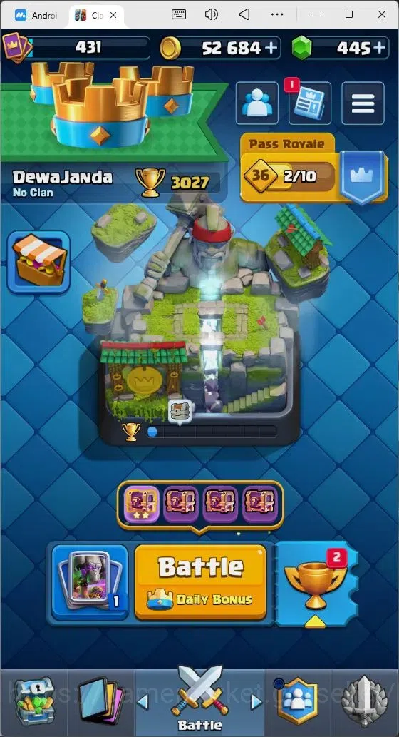 Clash Royale Accounts Mobile |KTL 10|Trophy 3027|Card 53/121|3 EVO Cards image 1