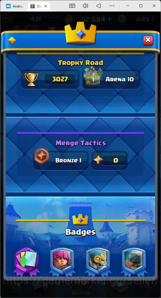 Clash Royale Accounts Mobile |KTL 10|Trophy 3027|Card 53/121|3 EVO Cards image 2