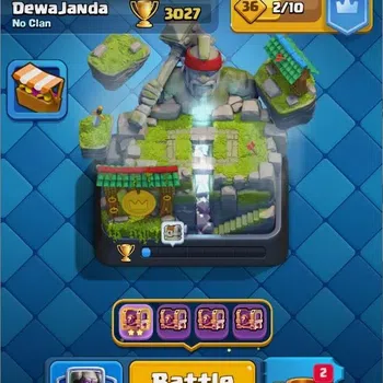 Clash Royale Others Mobile |KTL 10|Trophy 3027|Card 53/121|3 EVO Cards image 1
