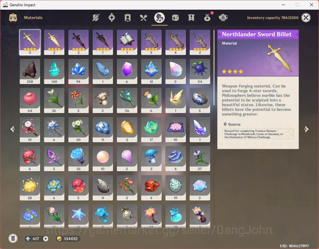 Genshin Impact Accounts ASIA|AR 57|High End|9 limit|PremTeam Nefer|Skirk,C image 11