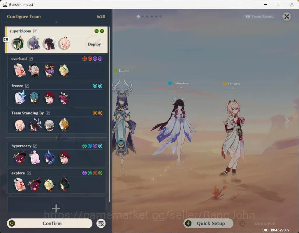 Genshin Impact Accounts ASIA|AR 57|High End|9 limit|PremTeam Nefer|Skirk,C image 4