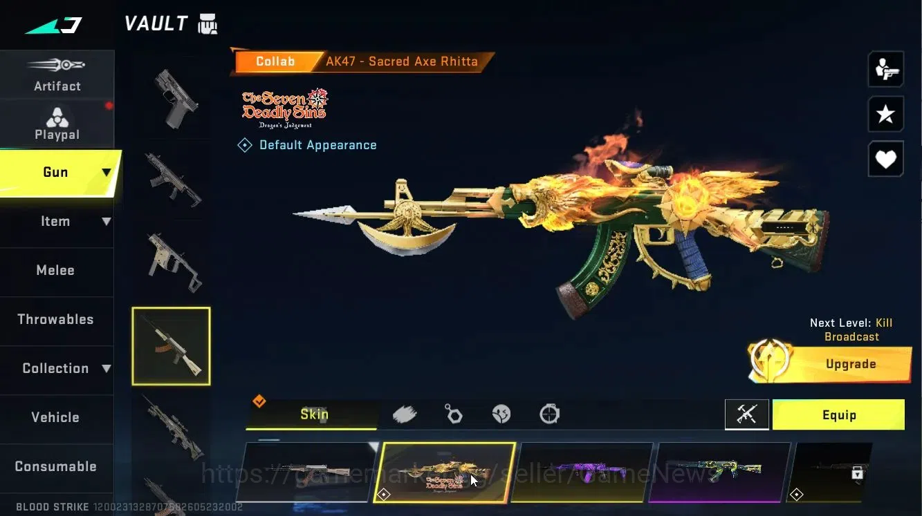 Blood Strike Accounts ASIA|ETERNAL DEagle-Scorpius|Melee Synthwave+5 ULT image 12