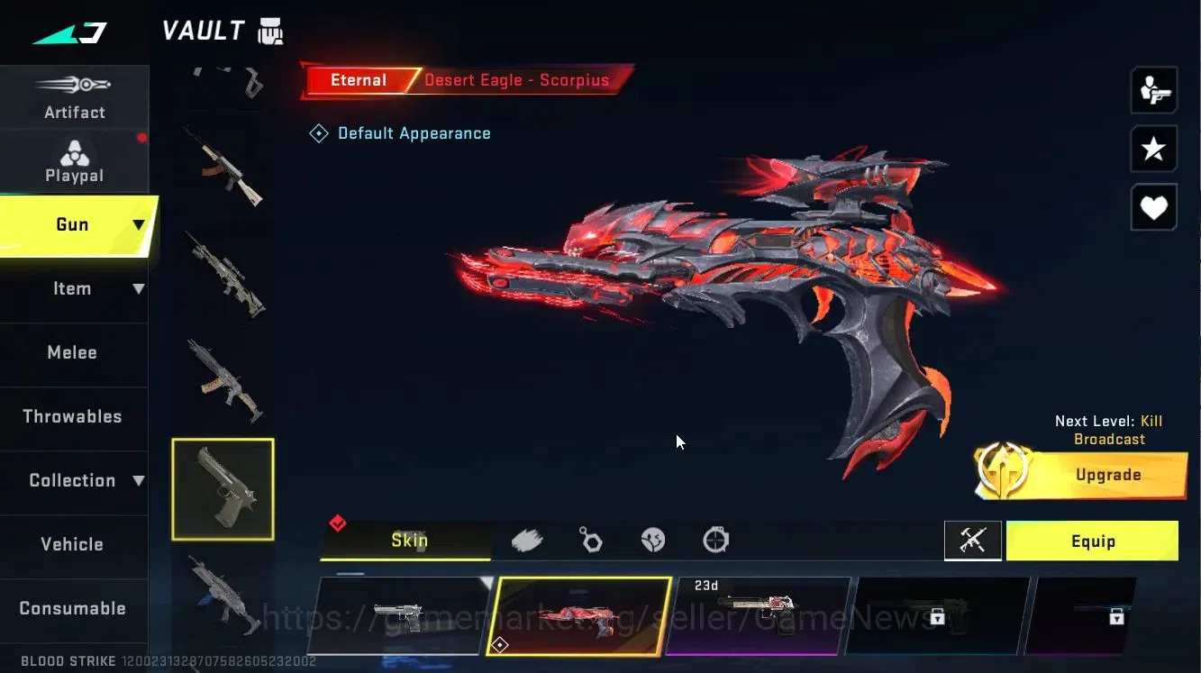 Blood Strike Accounts ASIA|ETERNAL DEagle-Scorpius|Melee Synthwave+5 ULT image 13
