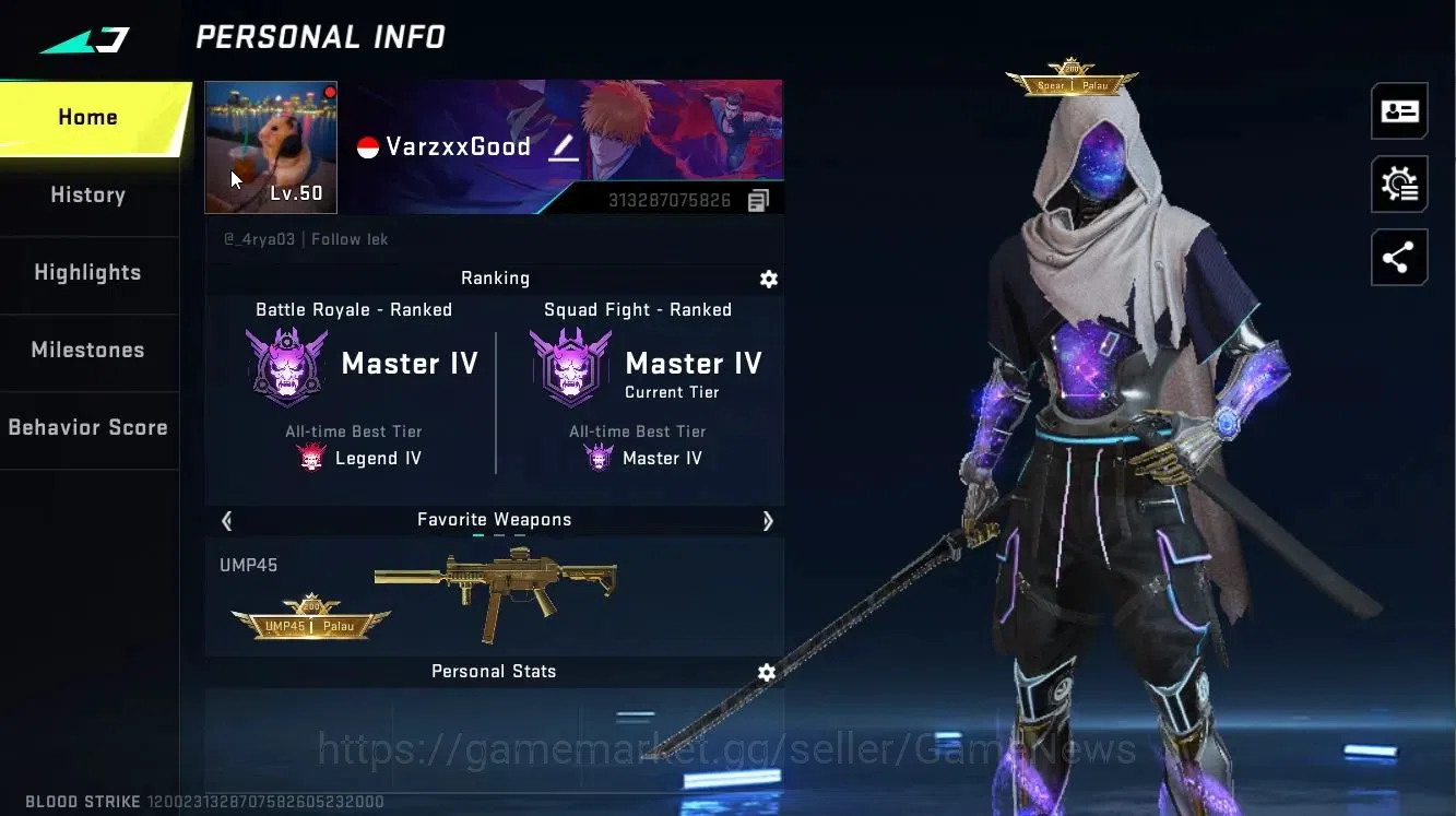 Blood Strike Accounts ASIA|ETERNAL DEagle-Scorpius|Melee Synthwave+5 ULT image 3