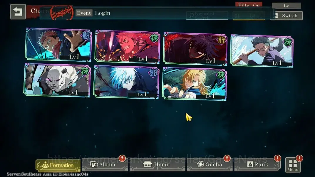 Jujutsu Kaisen: Phantom Parade Accounts SEA |PR 1|5,7K Cube|7 SSR 2 Limited [0,2-Sec Domai image 2