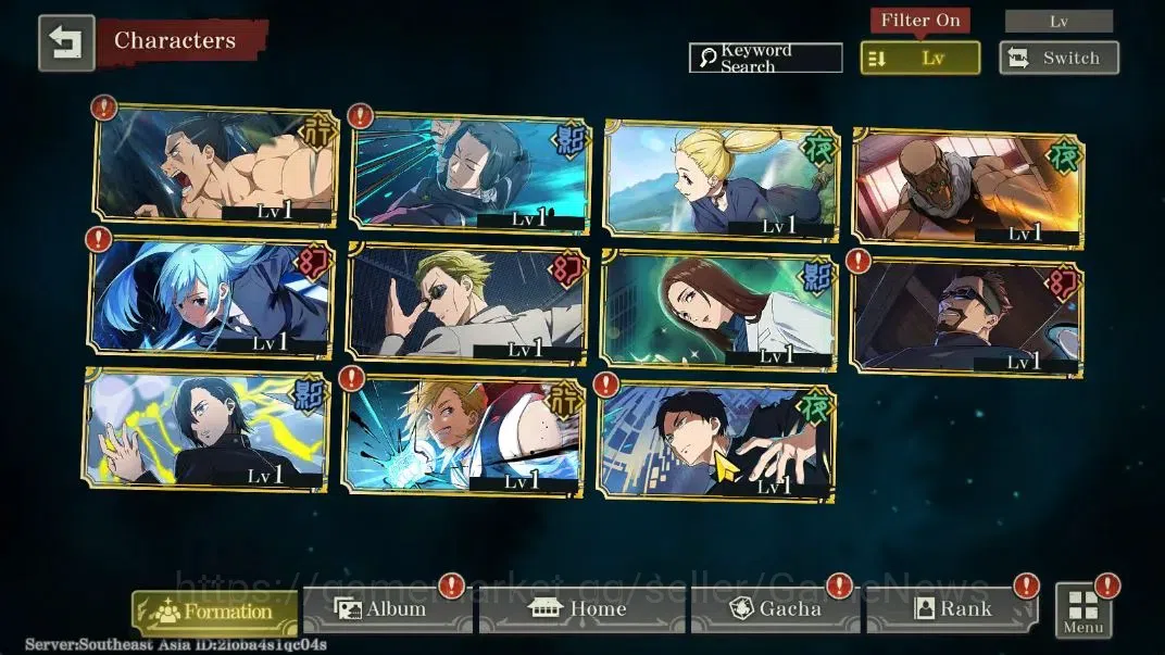 Jujutsu Kaisen: Phantom Parade Accounts SEA |PR 1|5,7K Cube|7 SSR 2 Limited [0,2-Sec Domai image 3