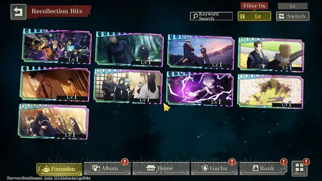 Jujutsu Kaisen: Phantom Parade Accounts SEA |PR 1|5,7K Cube|7 SSR 2 Limited [0,2-Sec Domai image 4