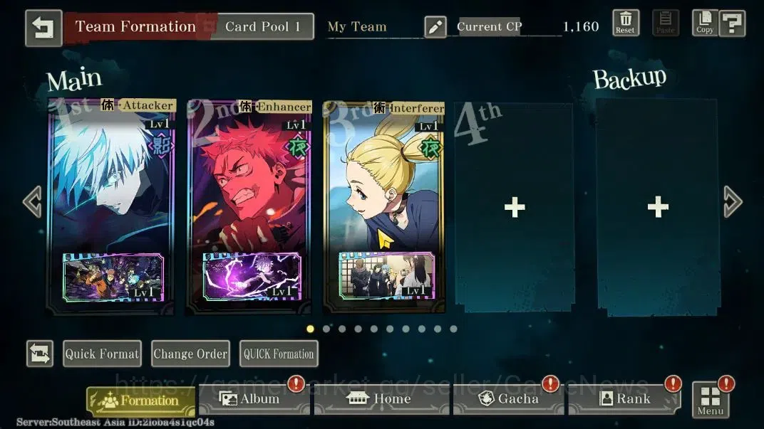 Jujutsu Kaisen: Phantom Parade Accounts SEA |PR 1|5,7K Cube|7 SSR 2 Limited [0,2-Sec Domai image 5