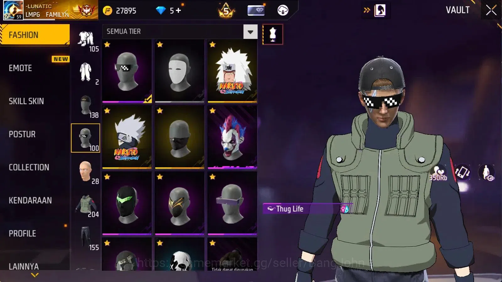 Free Fire Accounts Indonesia | Evo M1014 Scorpio Shatt Lv8 | M1887 Em image 10