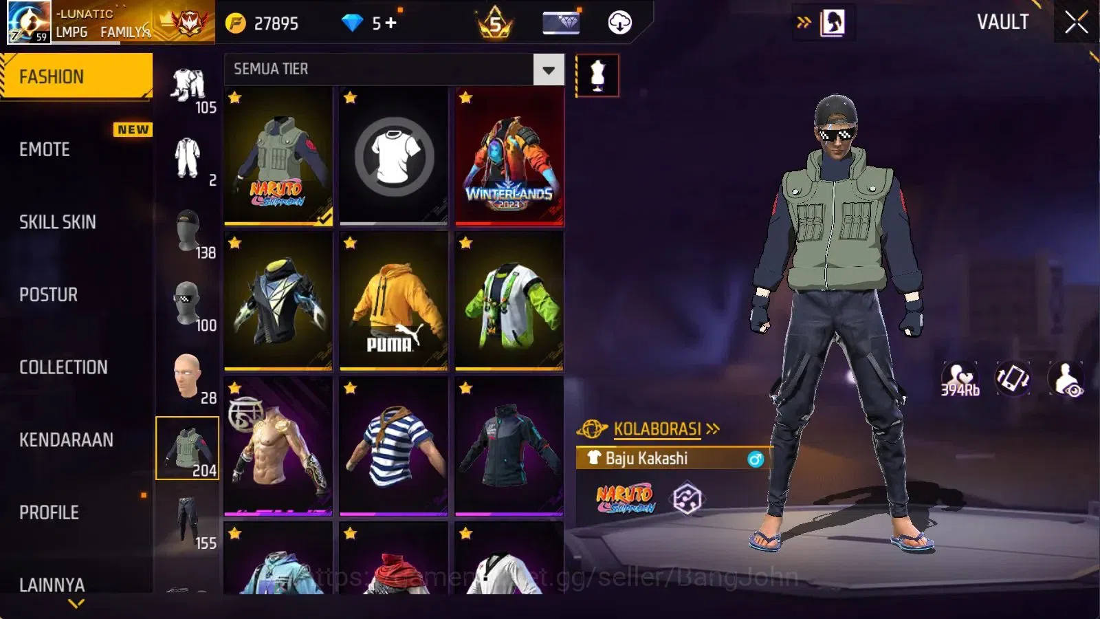 Free Fire Accounts Indonesia | Evo M1014 Scorpio Shatt Lv8 | M1887 Em image 12