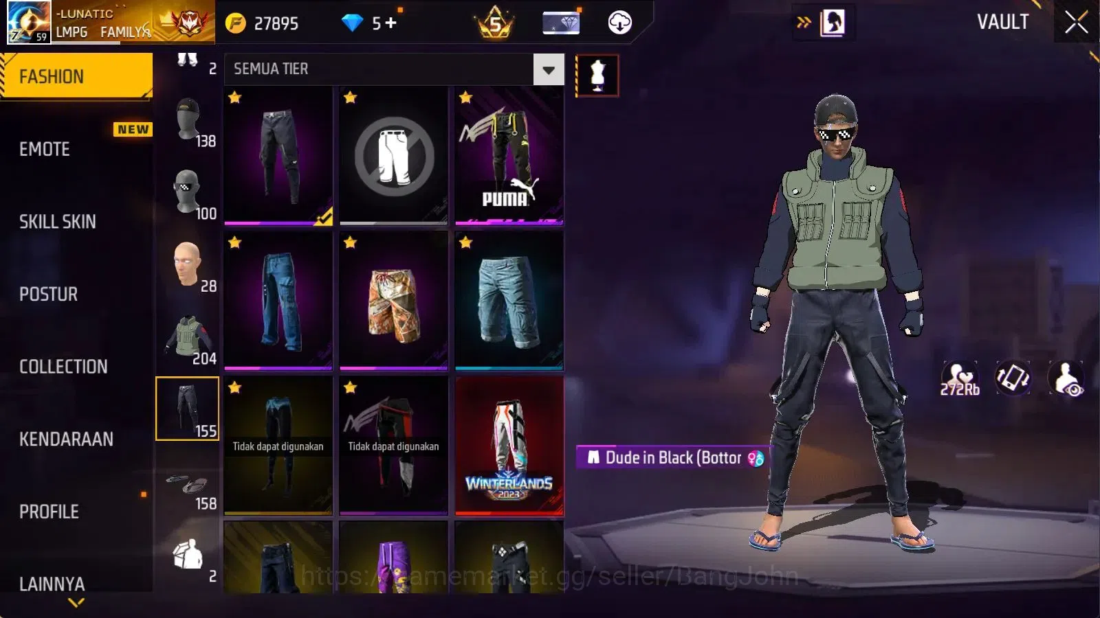Free Fire Accounts Indonesia | Evo M1014 Scorpio Shatt Lv8 | M1887 Em image 13