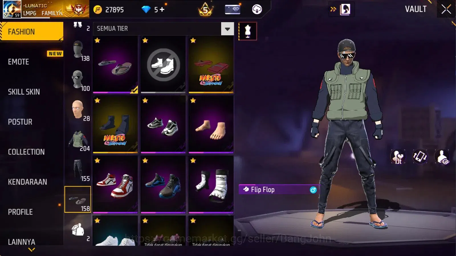 Free Fire Accounts Indonesia | Evo M1014 Scorpio Shatt Lv8 | M1887 Em image 14