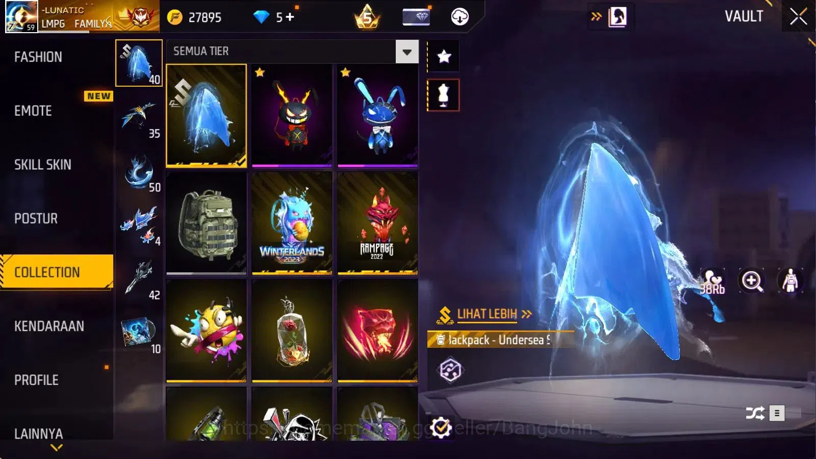 Free Fire Accounts Indonesia | Evo M1014 Scorpio Shatt Lv8 | M1887 Em image 16