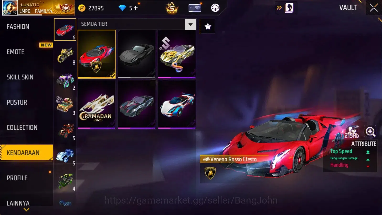 Free Fire Accounts Indonesia | Evo M1014 Scorpio Shatt Lv8 | M1887 Em image 17