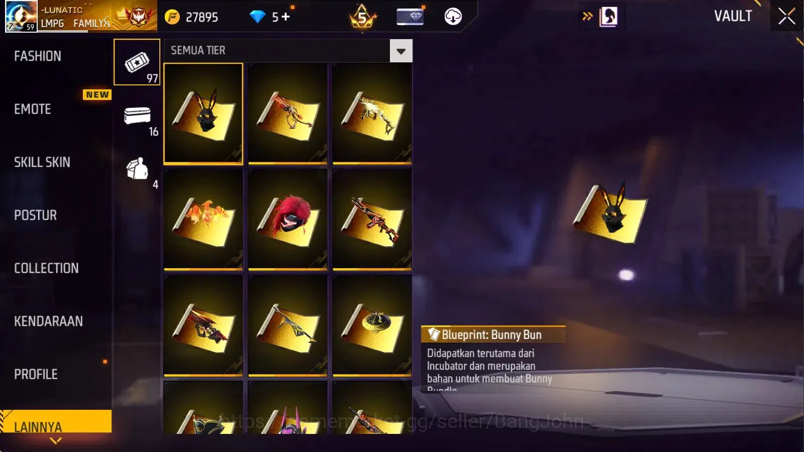 Free Fire Accounts Indonesia | Evo M1014 Scorpio Shatt Lv8 | M1887 Em image 19