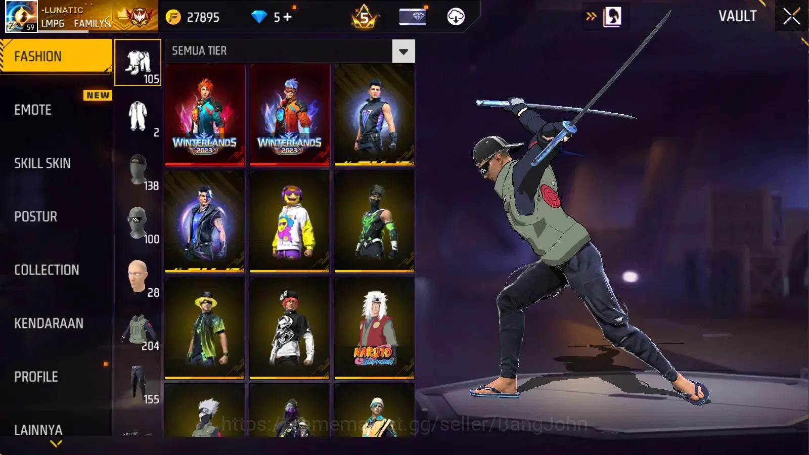 Free Fire Accounts Indonesia | Evo M1014 Scorpio Shatt Lv8 | M1887 Em image 7