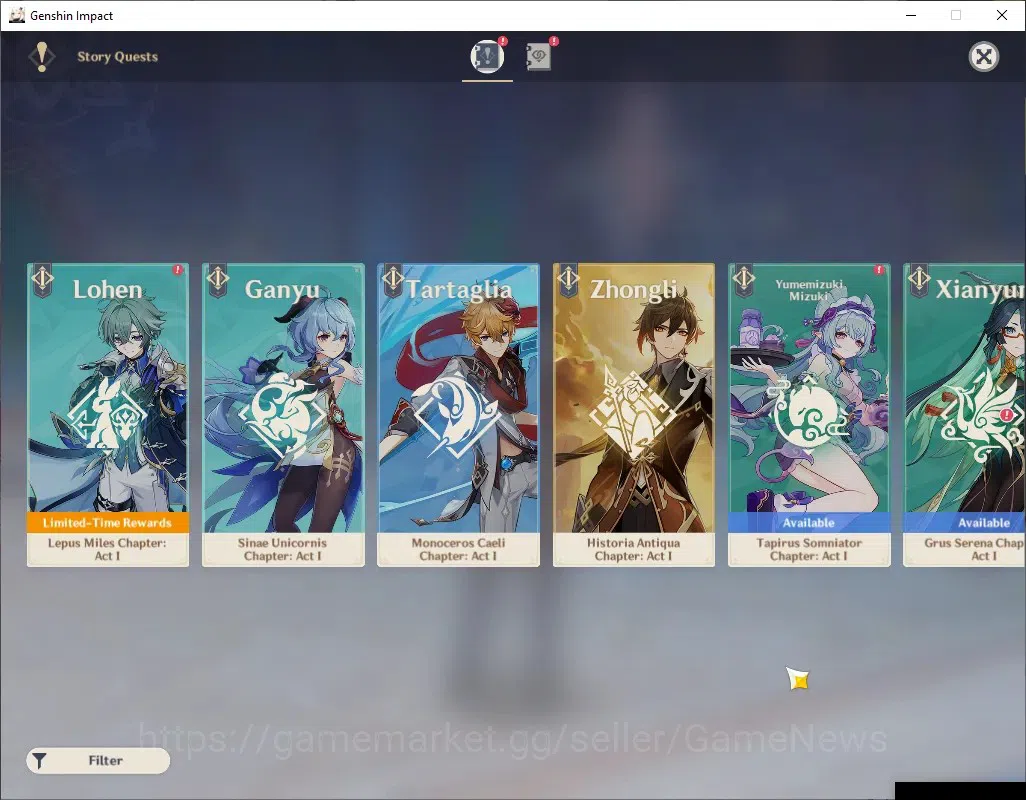 Genshin Impact Accounts ASIA|AR 45|3 Limited + 2 (*5 Weapon)|Wriothesley,B image 15