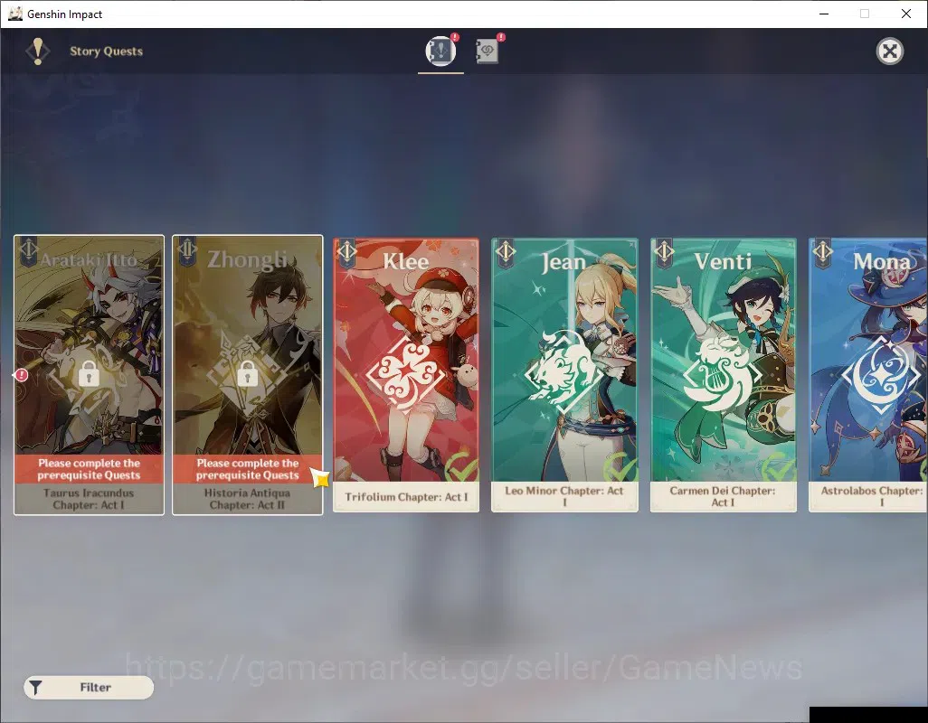 Genshin Impact Accounts ASIA|AR 45|3 Limited + 2 (*5 Weapon)|Wriothesley,B image 17
