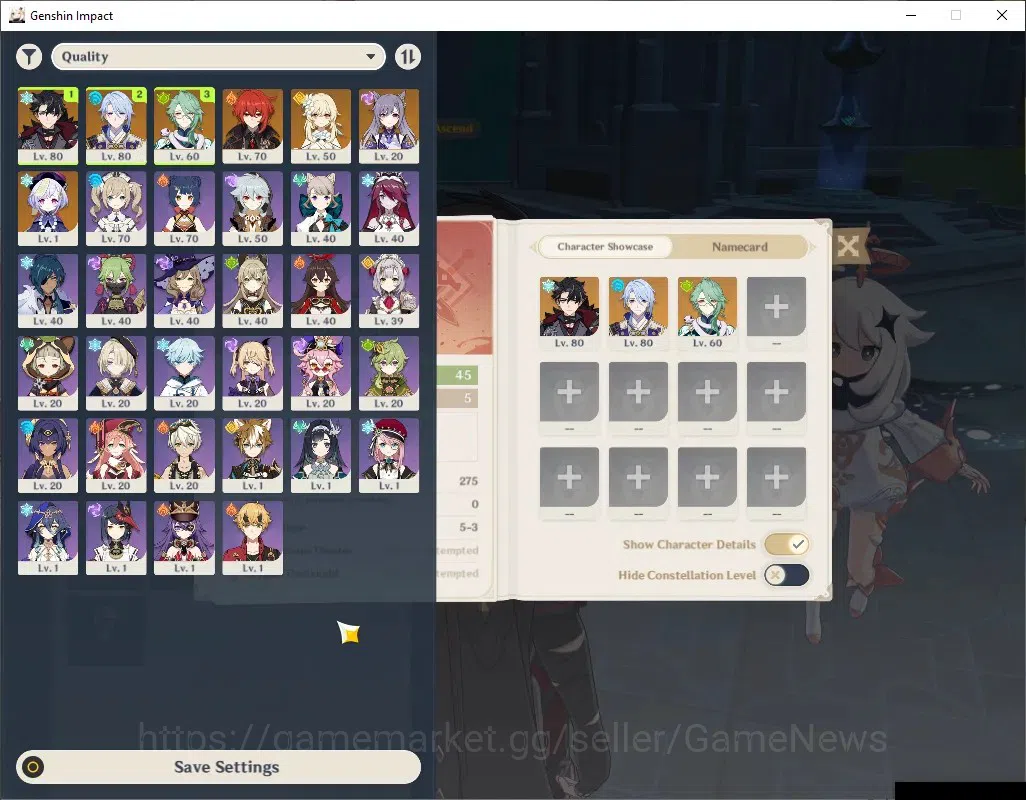 Genshin Impact Accounts ASIA|AR 45|3 Limited + 2 (*5 Weapon)|Wriothesley,B image 2