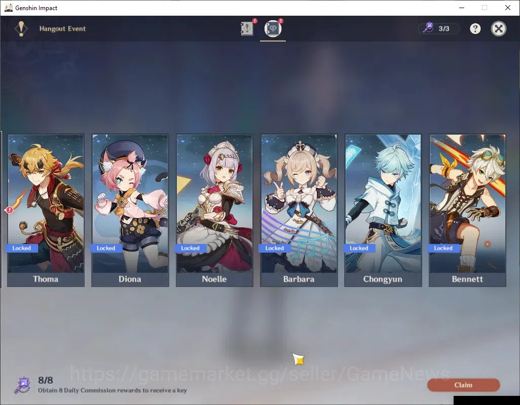 Genshin Impact Accounts ASIA|AR 45|3 Limited + 2 (*5 Weapon)|Wriothesley,B image 20