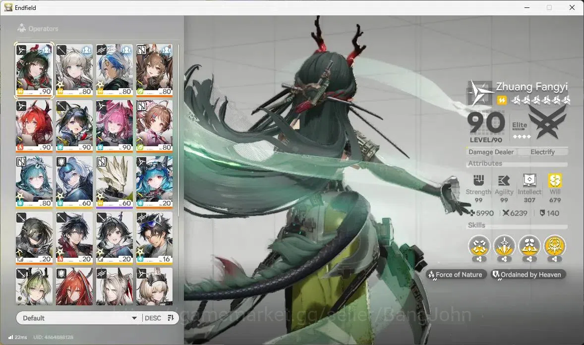 Arknights: Endfield Accounts Asia | Lv 58| 5 Limit+ 5 Sign (Zhuang Fangyi,Gilbe image 3