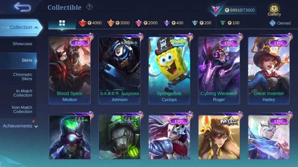 Mobile Legends: Bang Bang Accounts Global|Hero 132|Skin 287|Renowned|PRIME Clude,STAR image 10