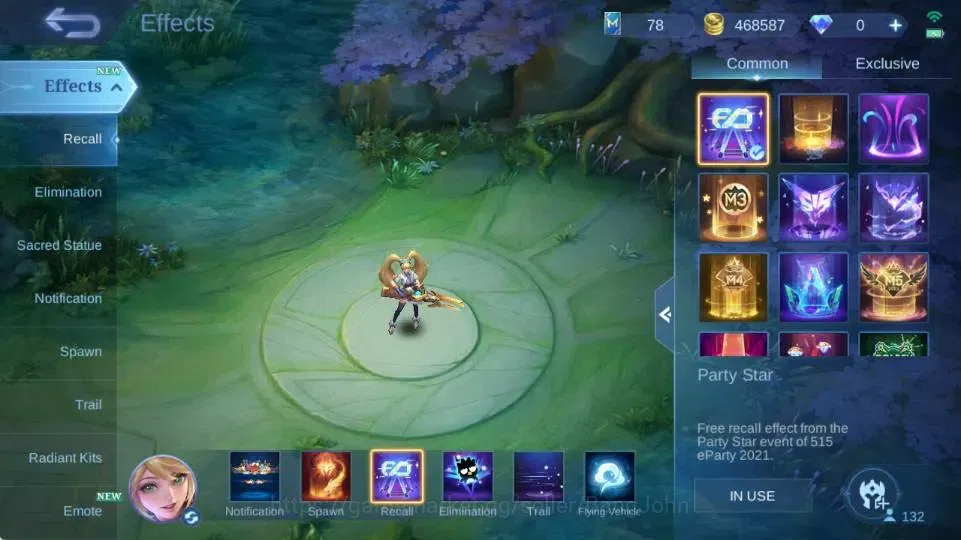 Mobile Legends: Bang Bang Accounts Global|Hero 132|Skin 287|Renowned|PRIME Clude,STAR image 3