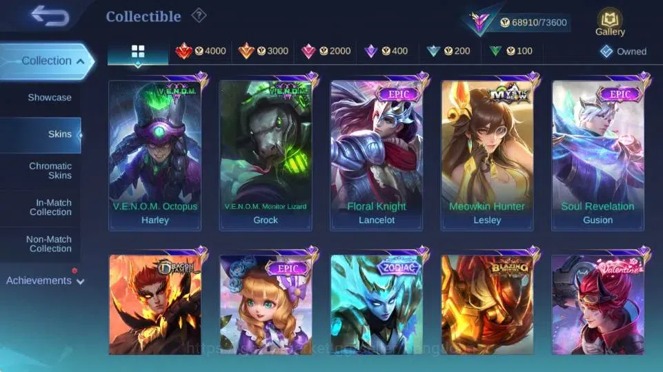 Mobile Legends: Bang Bang Accounts Global|Hero 132|Skin 287|Renowned|PRIME Clude,STAR image 9