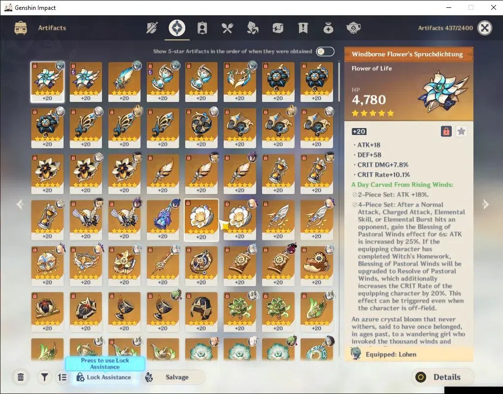 Genshin Impact Accounts Others Asia|AR 60|Arlecchino PremTeam|14 Limited + 9(*5 10