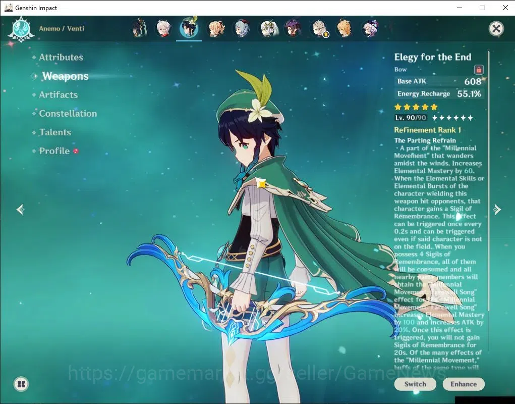 Genshin Impact Accounts Others Asia|AR 60|Arlecchino PremTeam|14 Limited + 9(*5 4