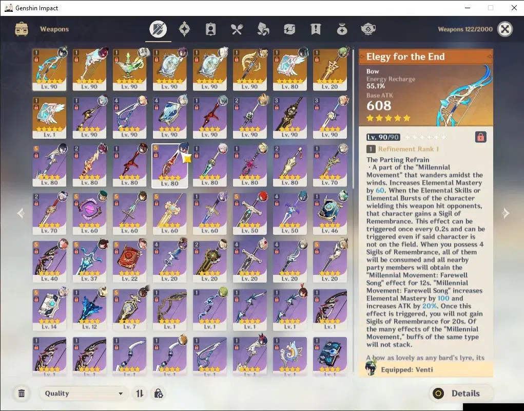 Genshin Impact Accounts Others Asia|AR 60|Arlecchino PremTeam|14 Limited + 9(*5 9