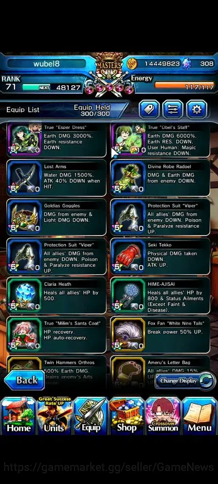 Grand Summoners Accounts Global|Rank 71|308 cc|16 Ascend+2 TW|[Sung Jinwoo, image 12