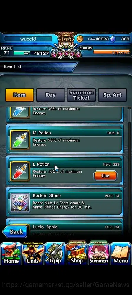 Grand Summoners Accounts Global|Rank 71|308 cc|16 Ascend+2 TW|[Sung Jinwoo, image 2