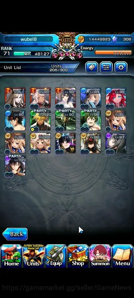 Grand Summoners Accounts Global|Rank 71|308 cc|16 Ascend+2 TW|[Sung Jinwoo, image 4