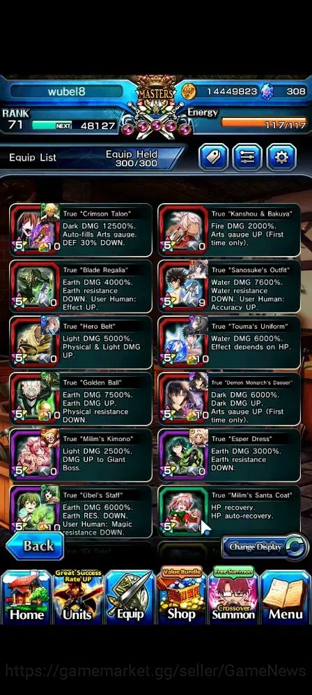 Grand Summoners Accounts Global|Rank 71|308 cc|16 Ascend+2 TW|[Sung Jinwoo, image 5