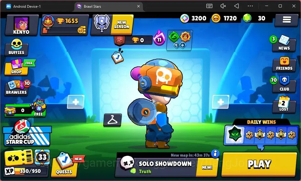 Brawl Stars Accounts Global |1655 Trophy |19 Brawler|2 Max Hypercharge image 1