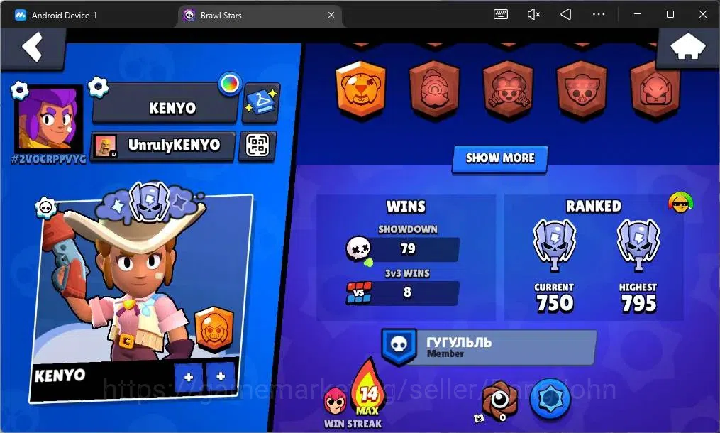 Brawl Stars Accounts Global |1655 Trophy |19 Brawler|2 Max Hypercharge image 3