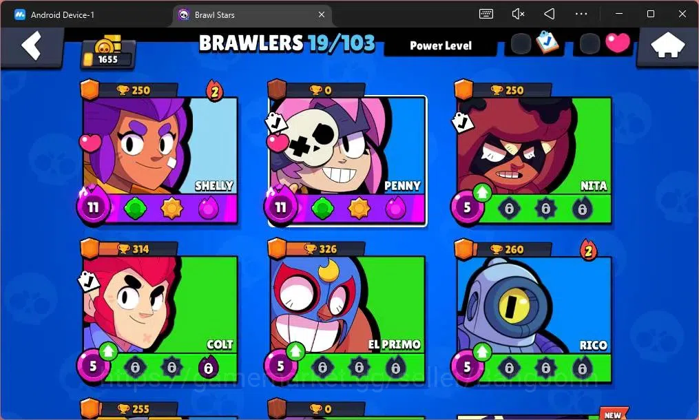 Brawl Stars Accounts Global |1655 Trophy |19 Brawler|2 Max Hypercharge image 5