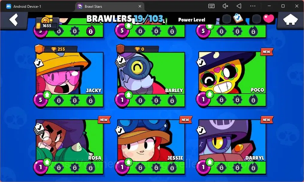 Brawl Stars Accounts Global |1655 Trophy |19 Brawler|2 Max Hypercharge image 6