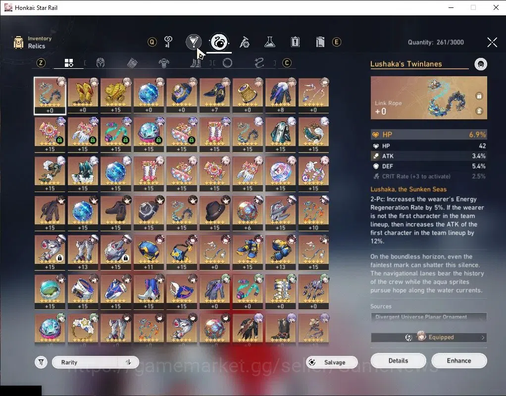 Honkai Star Rail Accounts Asia|TL 66|Sparxie Prem Team|10 Limited|Archer+Sig image 7