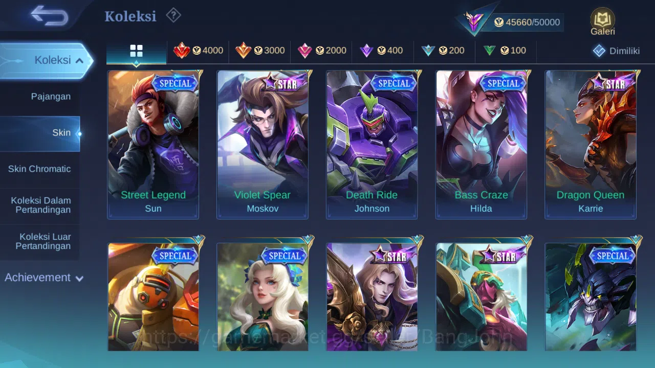 Mobile Legends: Bang Bang Accounts Hero 76 Skin 180 | Luckybox Alpha, Akai | KOF kari image 10