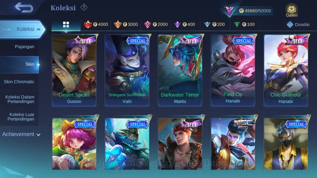 Mobile Legends: Bang Bang Accounts Hero 76 Skin 180 | Luckybox Alpha, Akai | KOF kari image 11