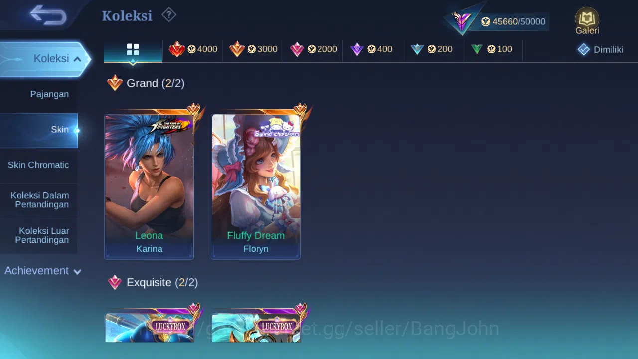 Mobile Legends: Bang Bang Accounts Hero 76 Skin 180 | Luckybox Alpha, Akai | KOF kari image 2