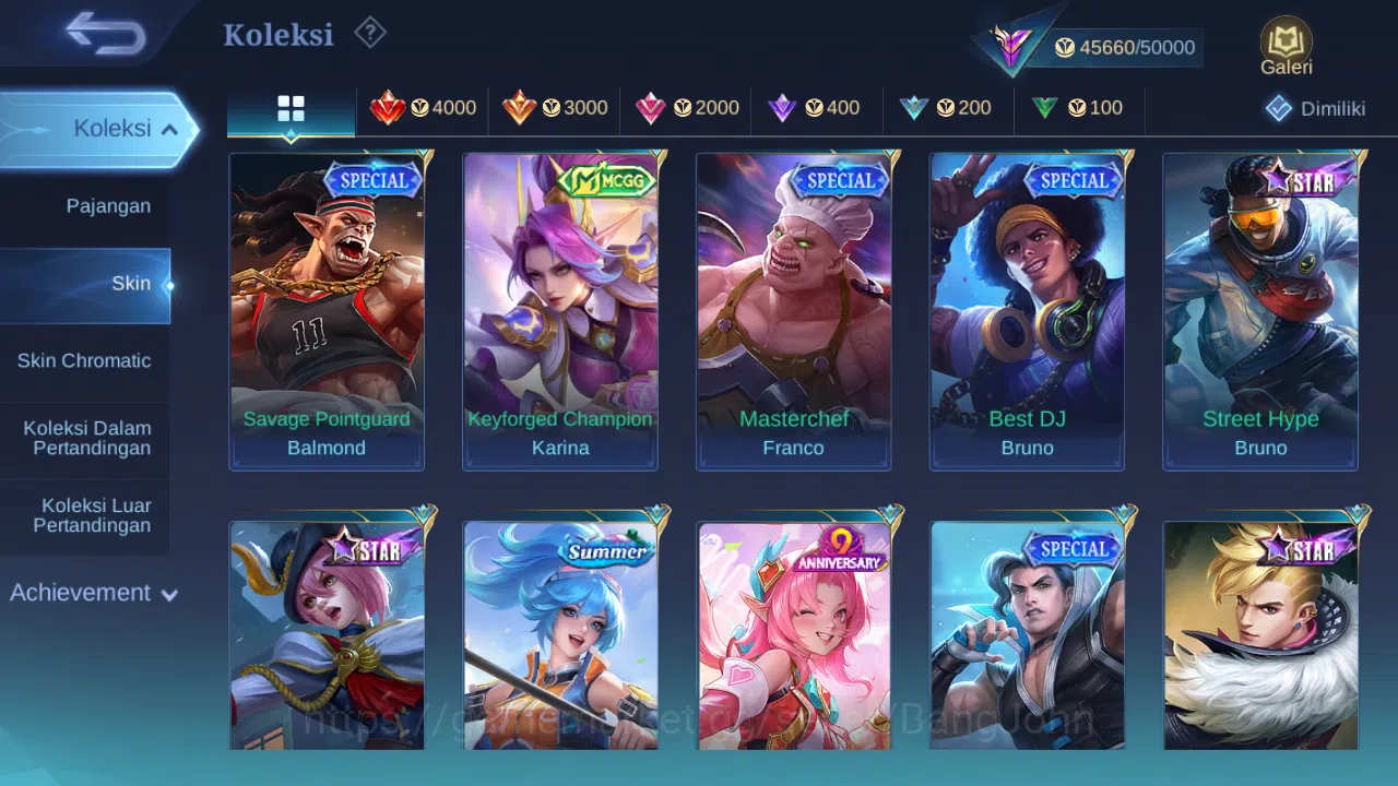 Mobile Legends: Bang Bang Accounts Hero 76 Skin 180 | Luckybox Alpha, Akai | KOF kari image 9