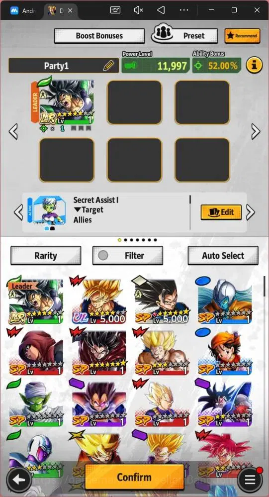 Dragon Ball Legends Accounts Android | Lvl 145 | 5.69M Total Power |40.1K CC|1 image 6
